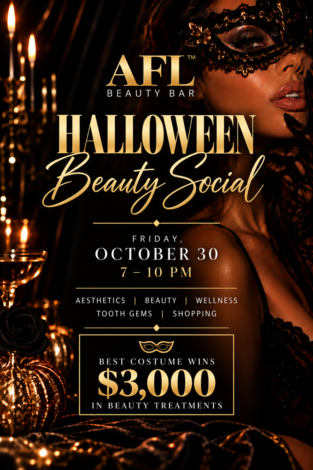 AFL  Beauty Bar: Halloween Beauty Social