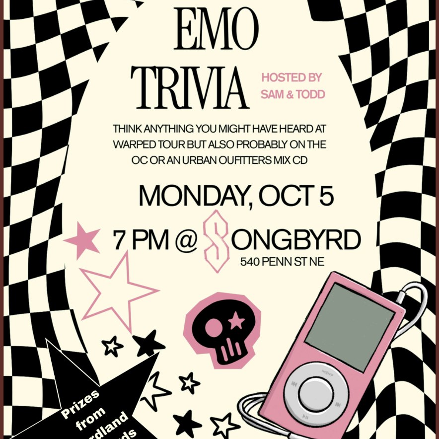 Songbyrd Music Trivia Night: Emo Trivia hosted by Sam & Todd!