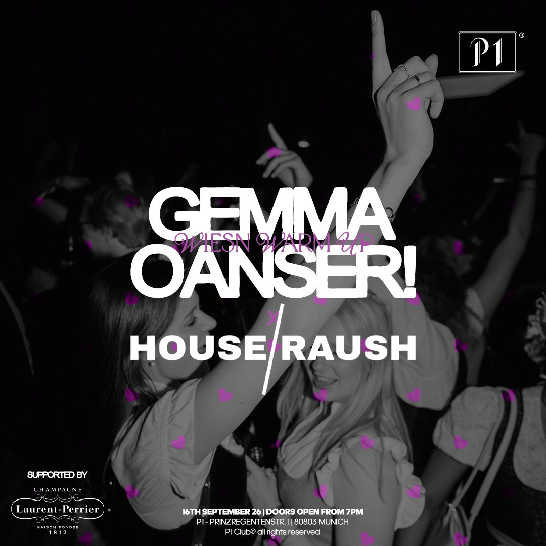 HOUSE/RAUSH x P1 TERRACE | Wiesn Warm Up