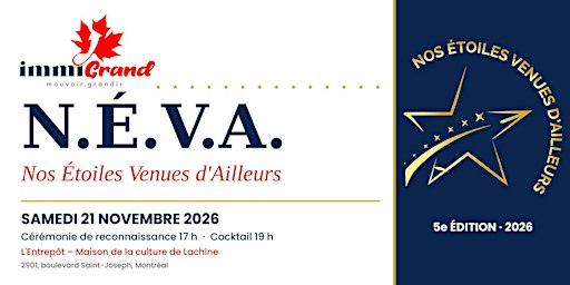 N.É.V.A. 2026 – Nos Étoiles Venues d'Ailleurs (5e édition)
