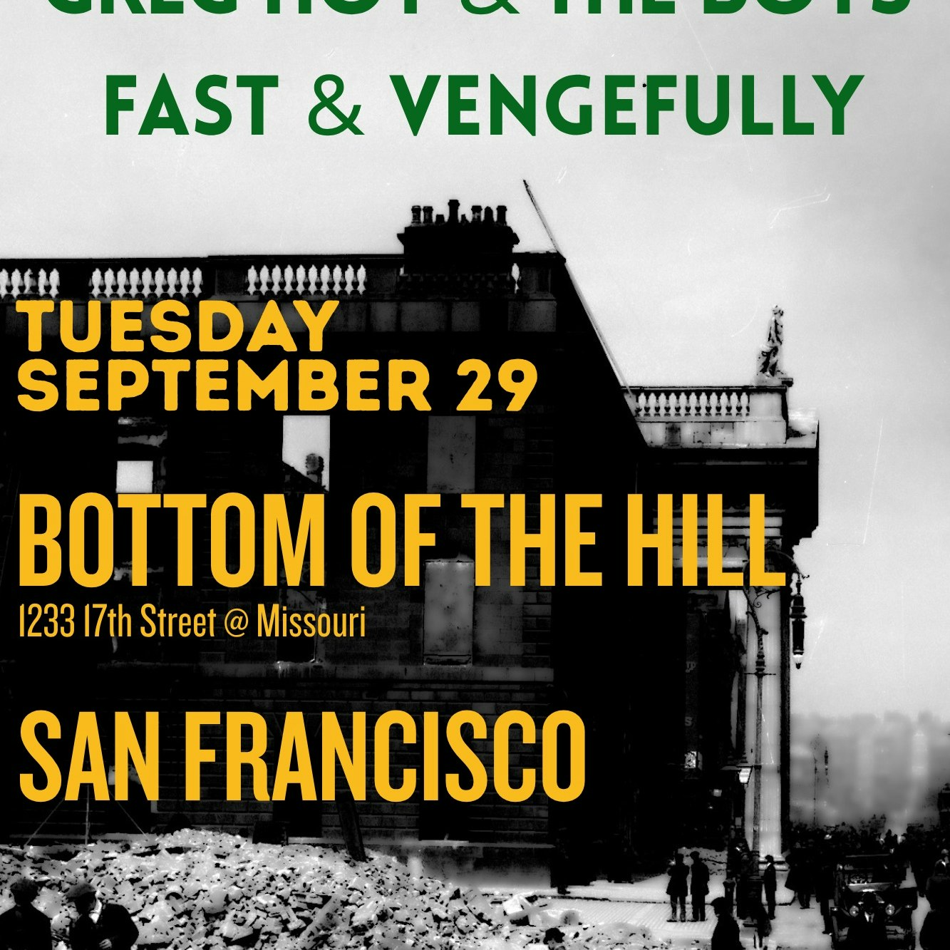 The Quiet Men ~ Greg Hoy & the Boys ~ Fast & Vengefully