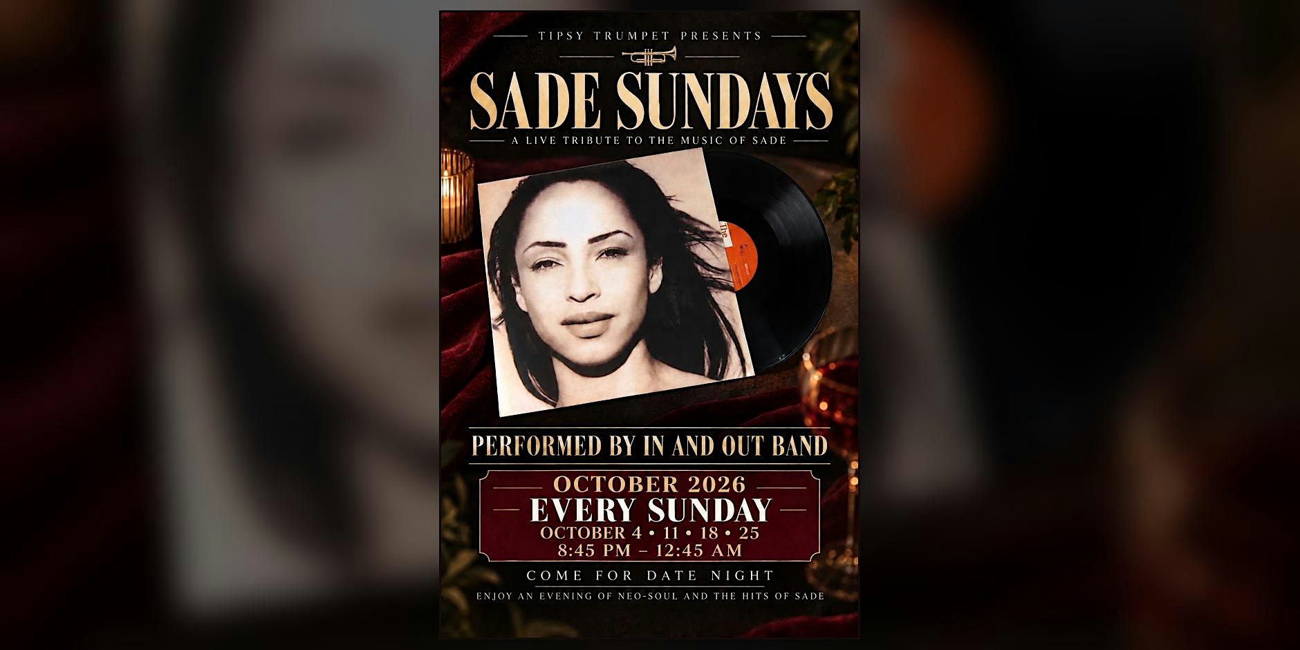 Sade Sundays: Live Tribute by In and Out Band at Tipsy Trumpet