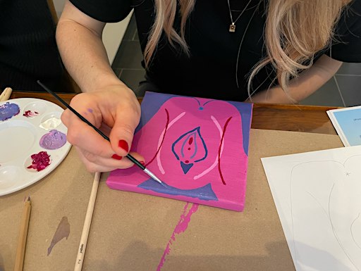 Vulva Painting Workshop - Art, Anatomy, & Open Conversation
