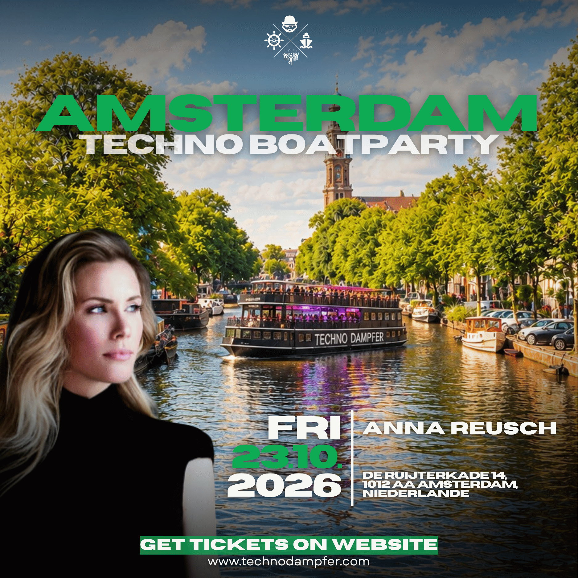 Techno Dampfer Amsterdam with Anna Reusch