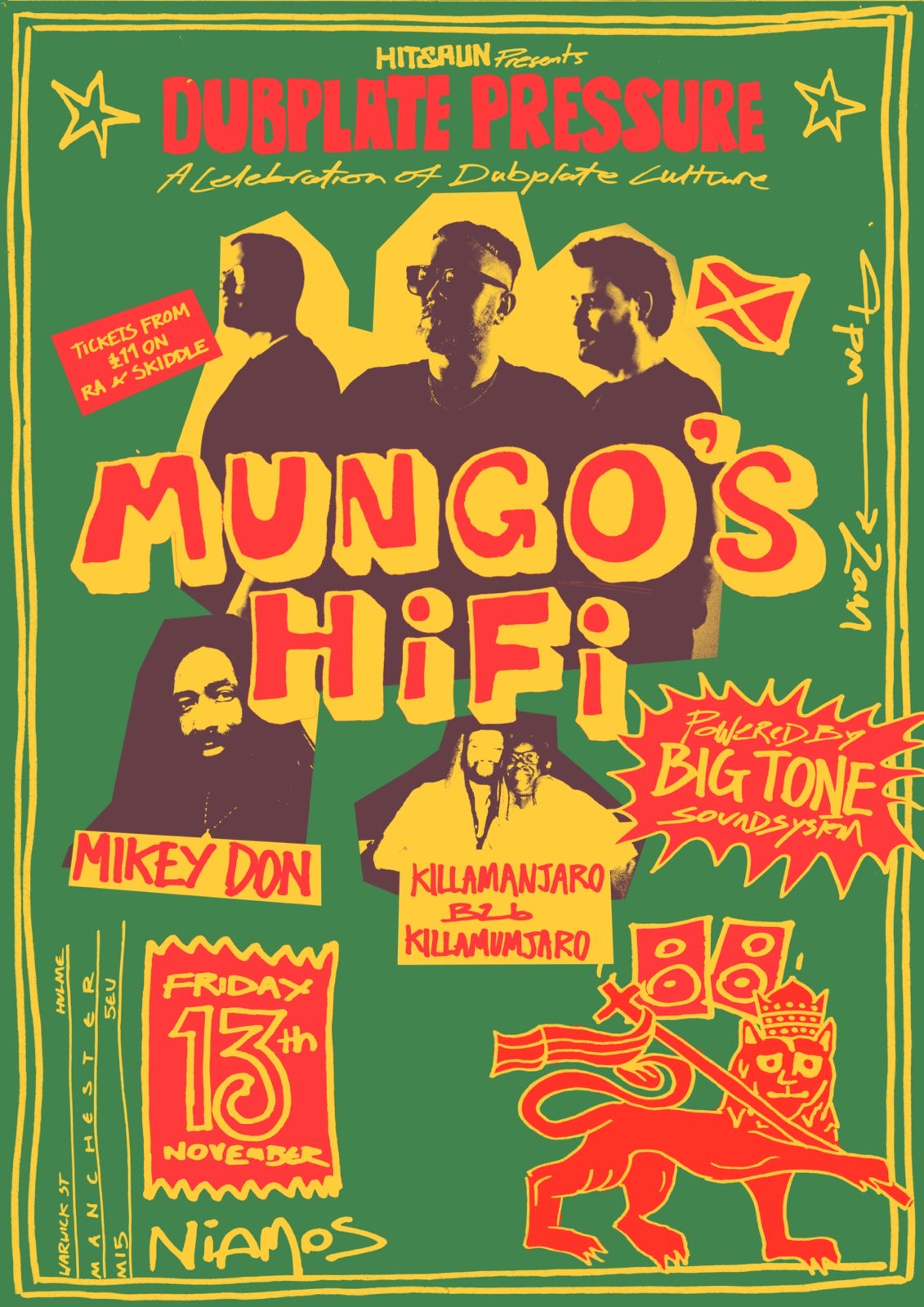 Hit & Run presents DUBPLATE PRESSURE with MUNGO'S HI-FI