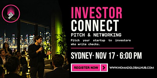 Investor Connect: Pitch & Networking — Sydney