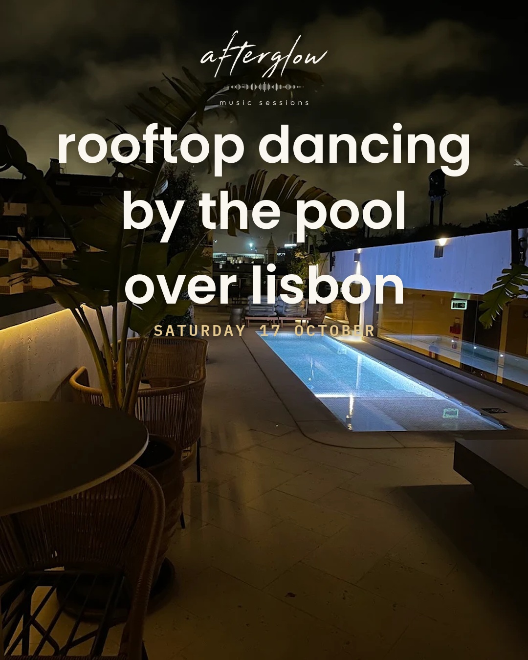Public Hidden Rooftop Dancing by the Pool - Live Set over Lisbon