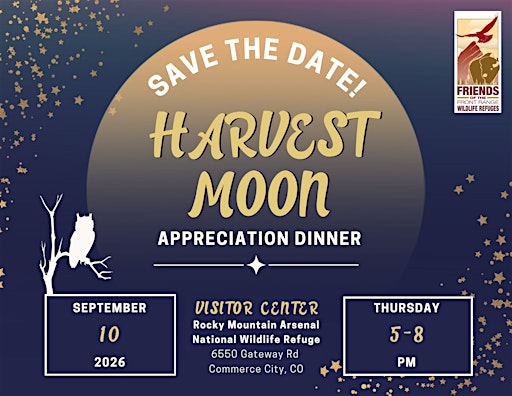 Harvest Moon Dinner 2026 with Friends of the Front Range Wildlife Refuges