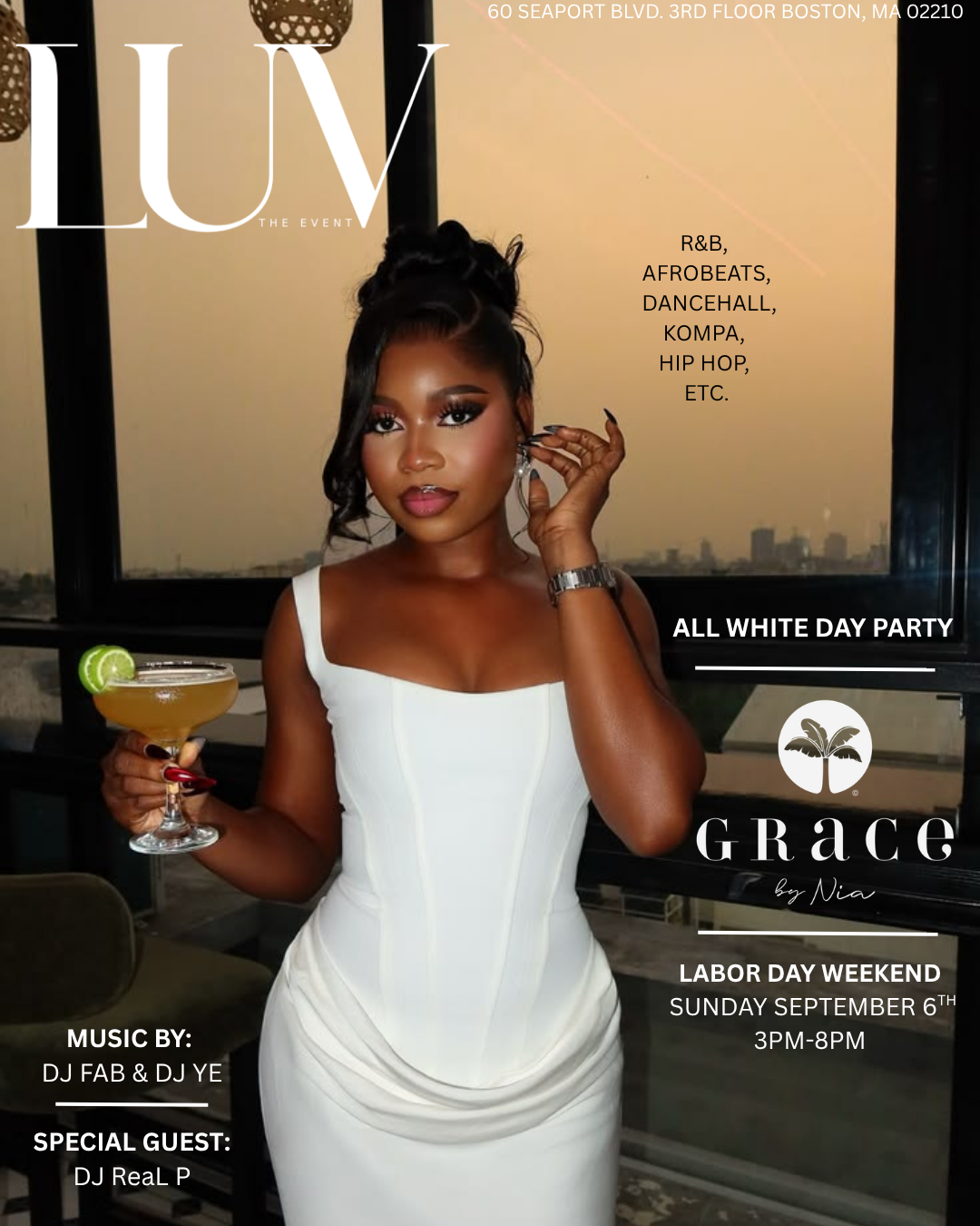 LUV The Event @ Grace By Nia: All White Day Party Edition