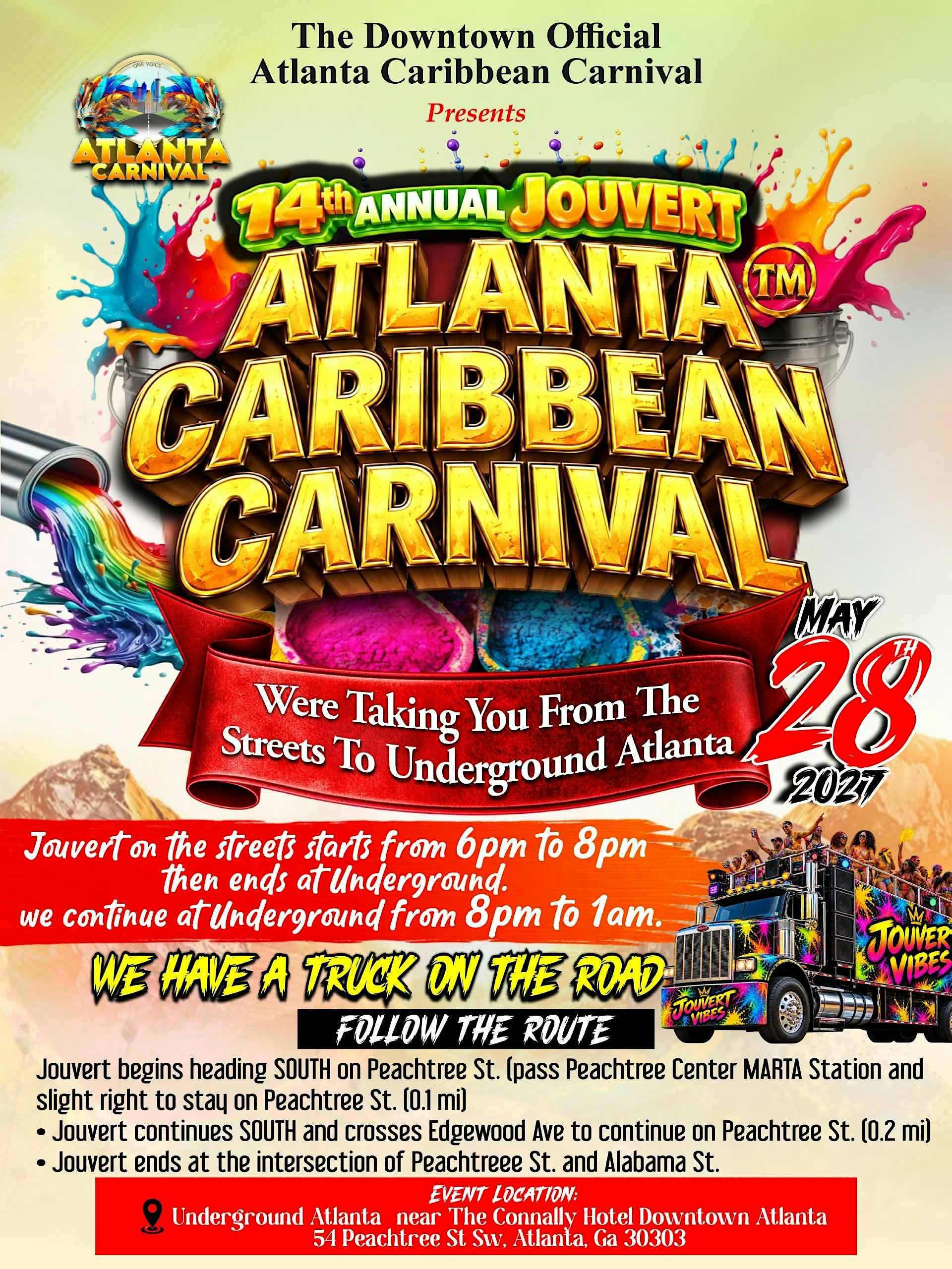 ATLANTA CARIBBEAN CARNIVAL 14TH ANNUAL JOUVERT 2027