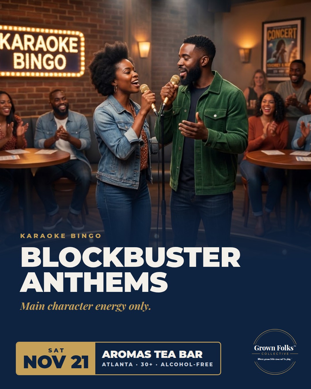 GFC Karaoke Bingo: Blockbuster Anthems Edition (30+)