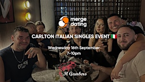 Carlton Italian Singles Event | Il Gambero | Wednesday 16th September