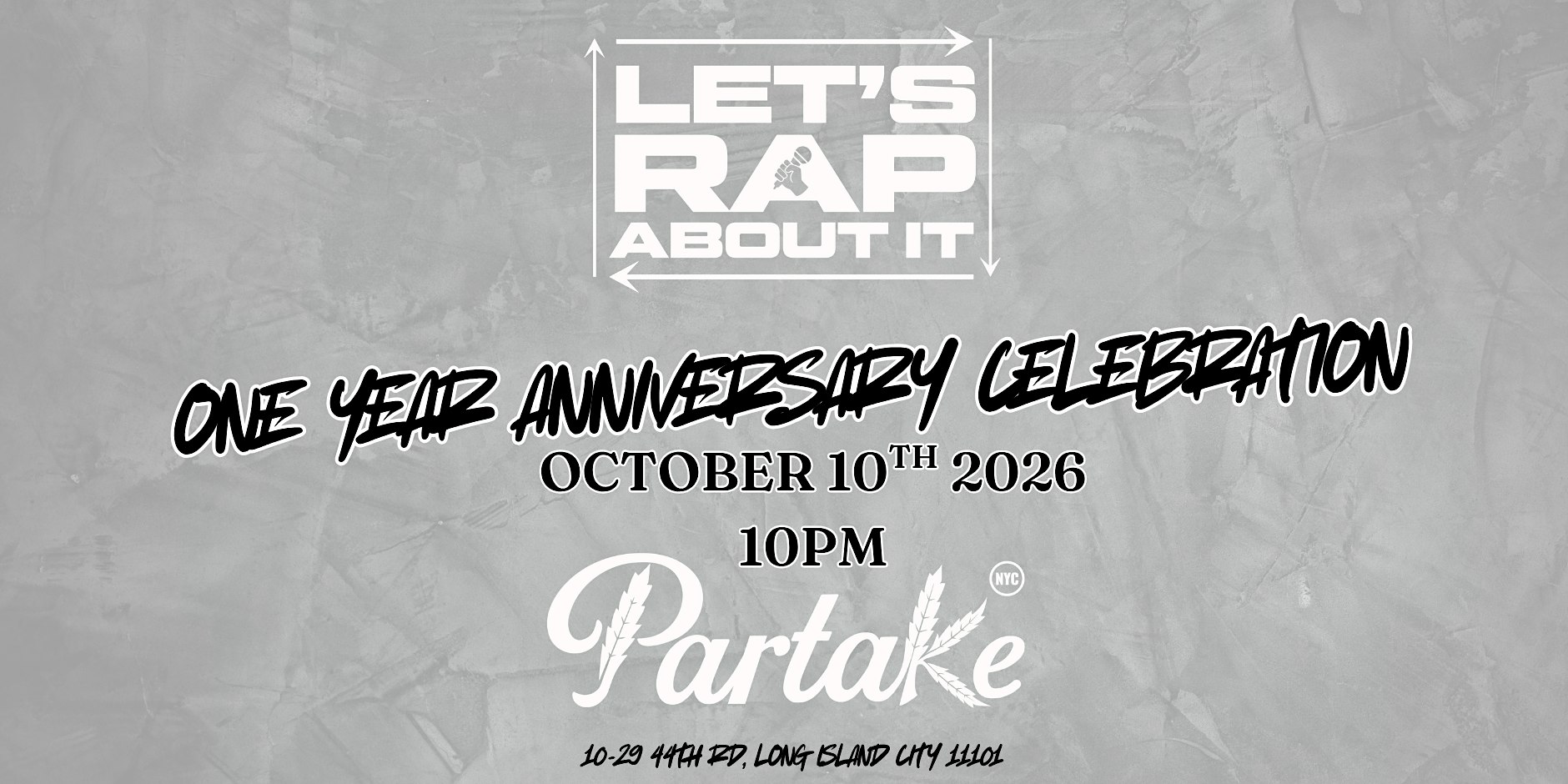 Let's Rap About It One Year Anniversary