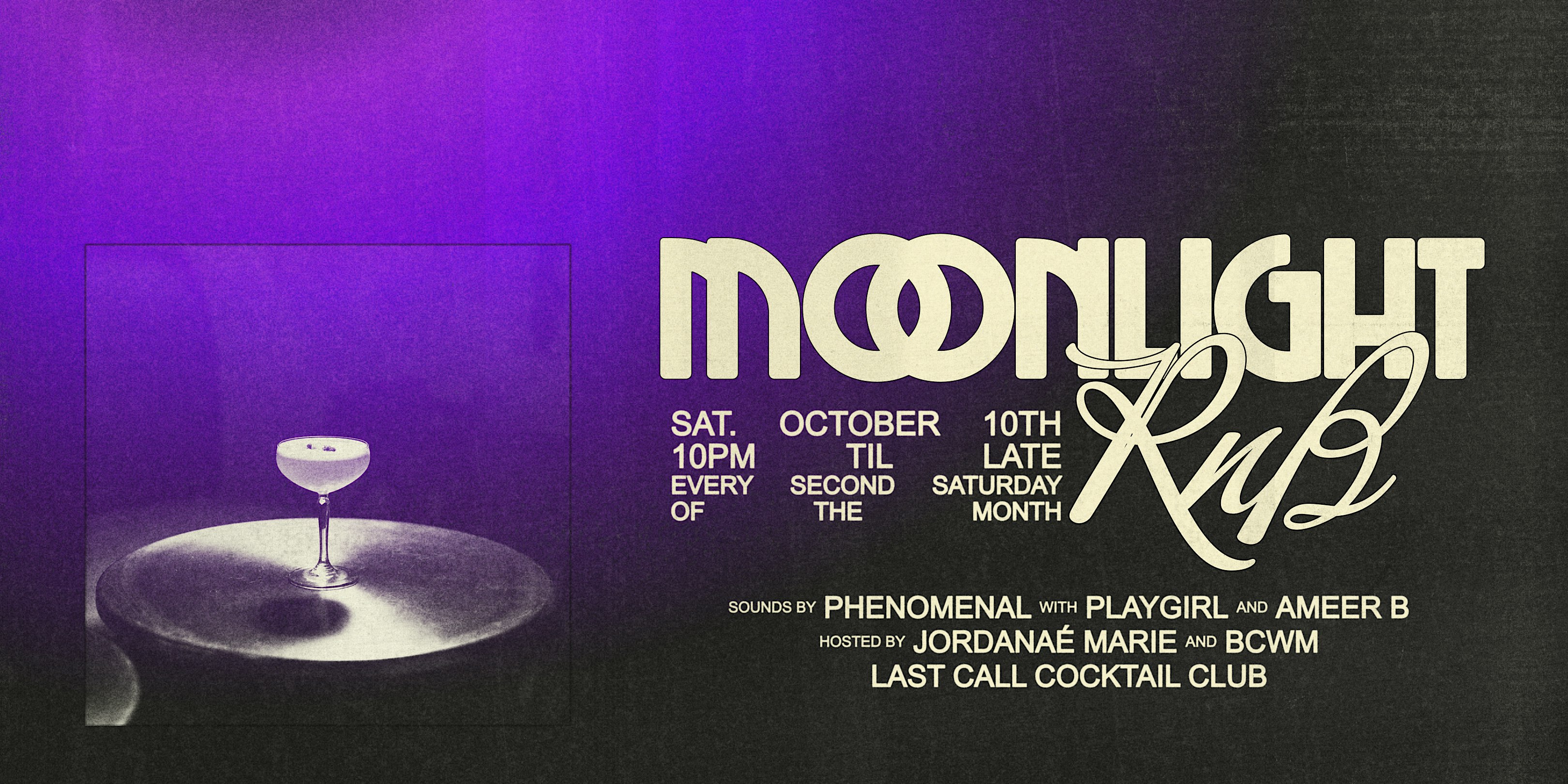 Moonlight R&B — Saturday October 10th