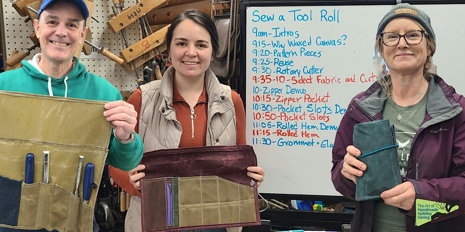 Sew a Waxed Canvas Tool Roll @ STL