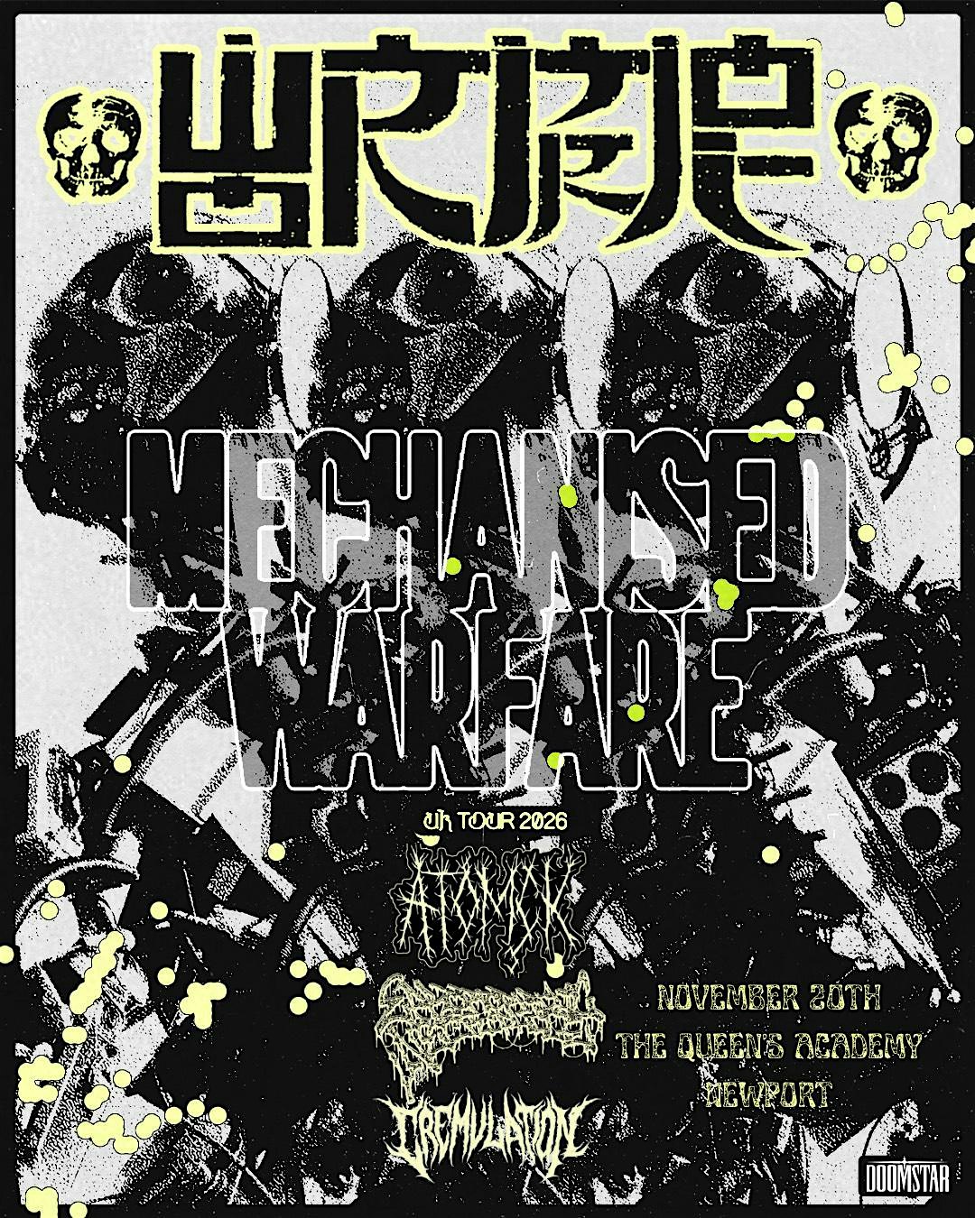 Wormrot - Mechanised Warfare Tour 2026 live at Queens Academy Newport!