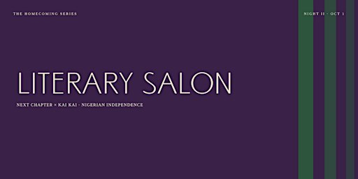 The Literary Salon: Next Chapter at Kai Kai