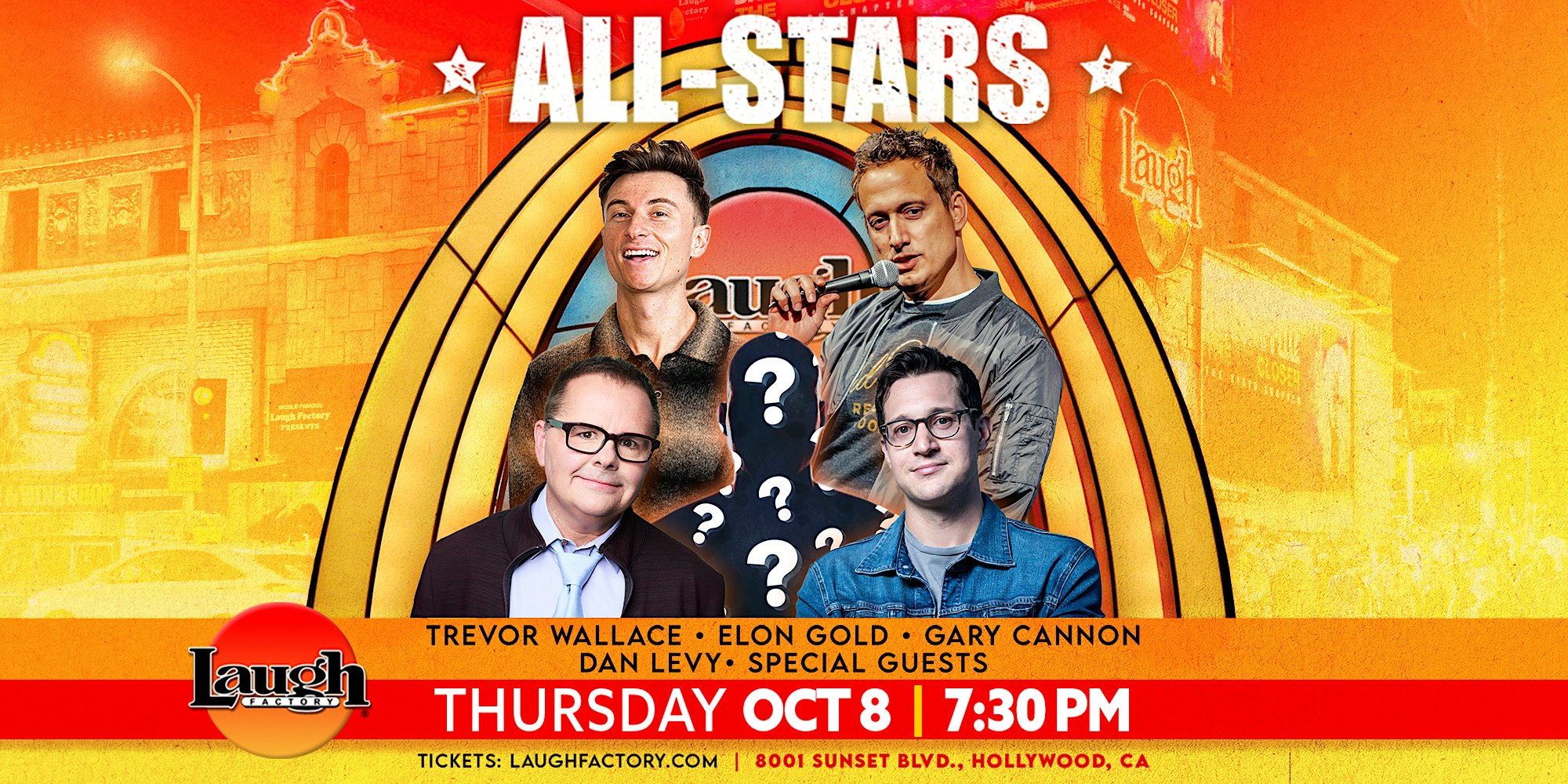 Thursday All-Star Comedy 7:30PM