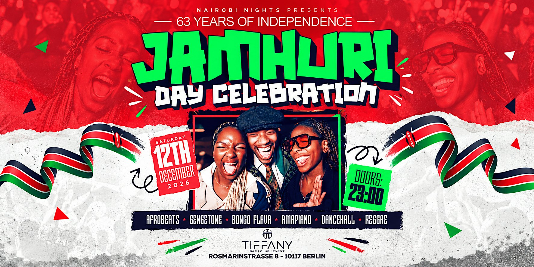 NAIROBI NIGHTS pres. JAMHURI DAY CELEBRATION at Tiffany - Berlin