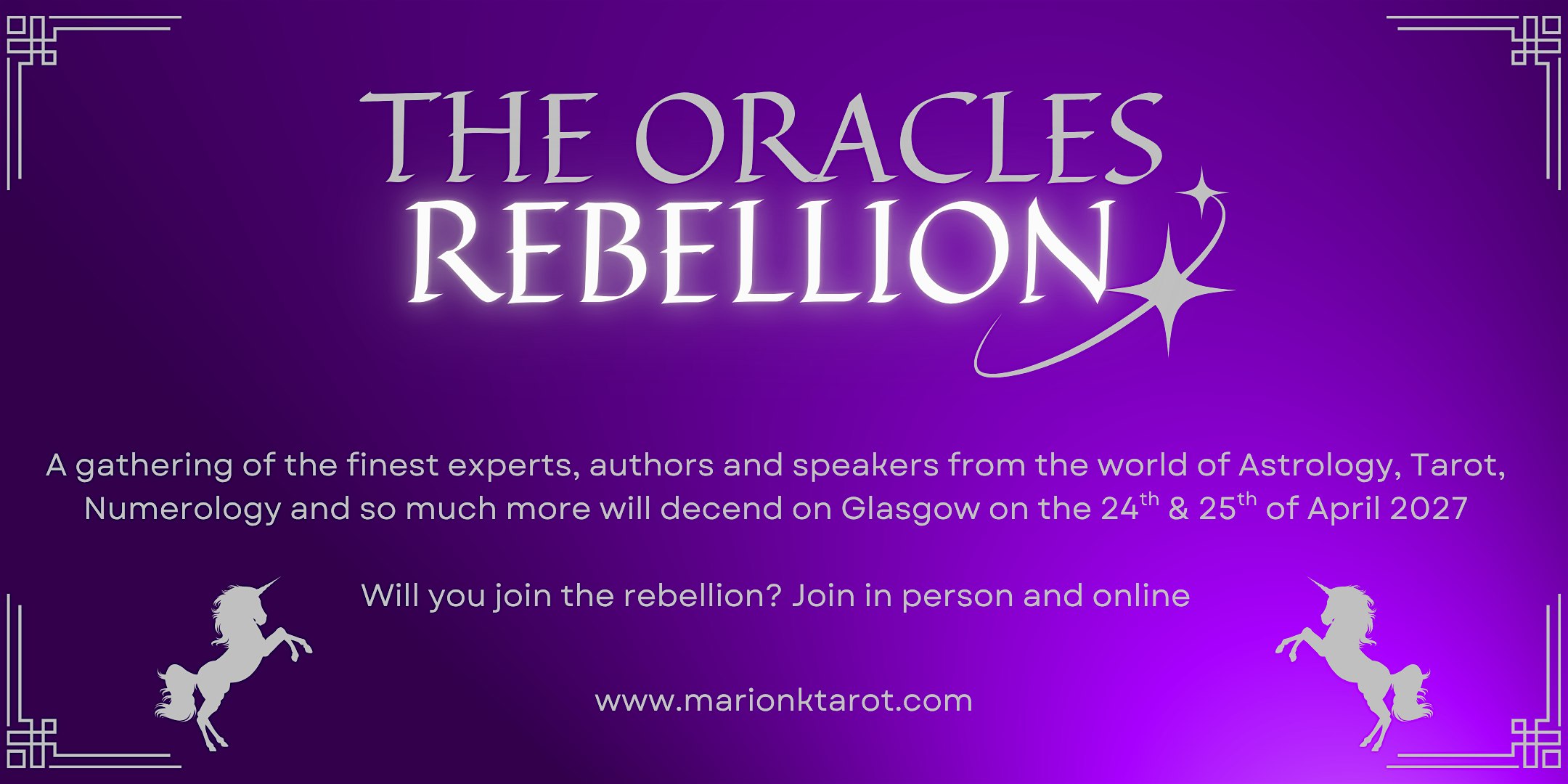 The Oracles Rebellion - Divination Conference -Two Days in Glasgow & Online