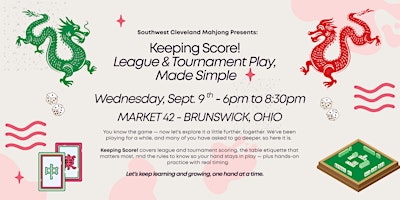 Keeping Score! Mahjong League & Tournament Play, Made Simple