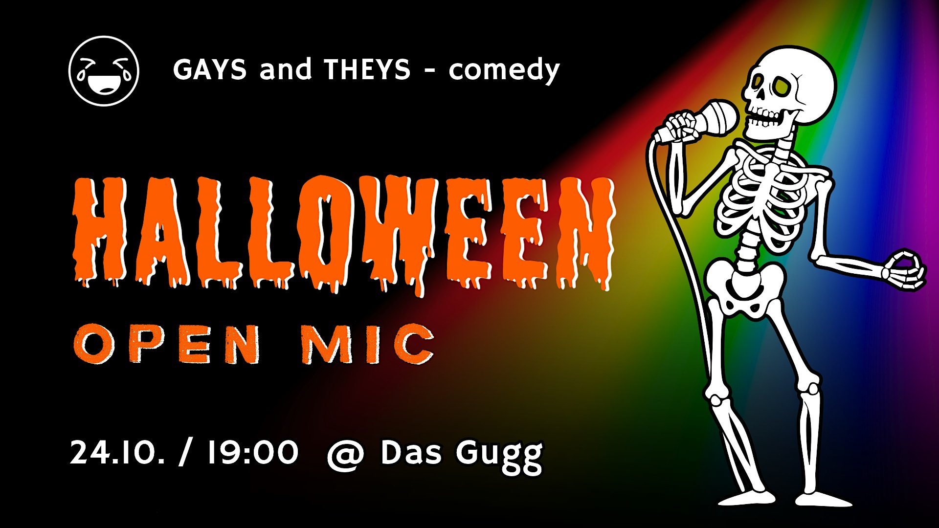 Gays and Theys Comedy HALLOWEEN open mic 2026