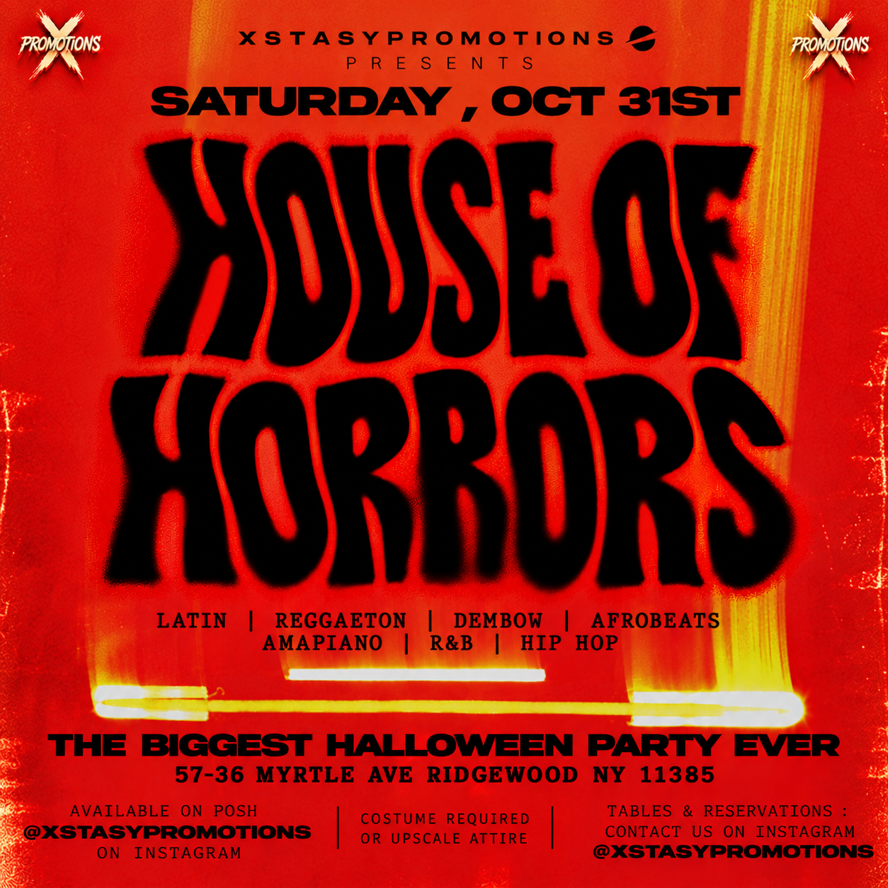 HOUSE OF HORRORS HALLOWEEN PARTY