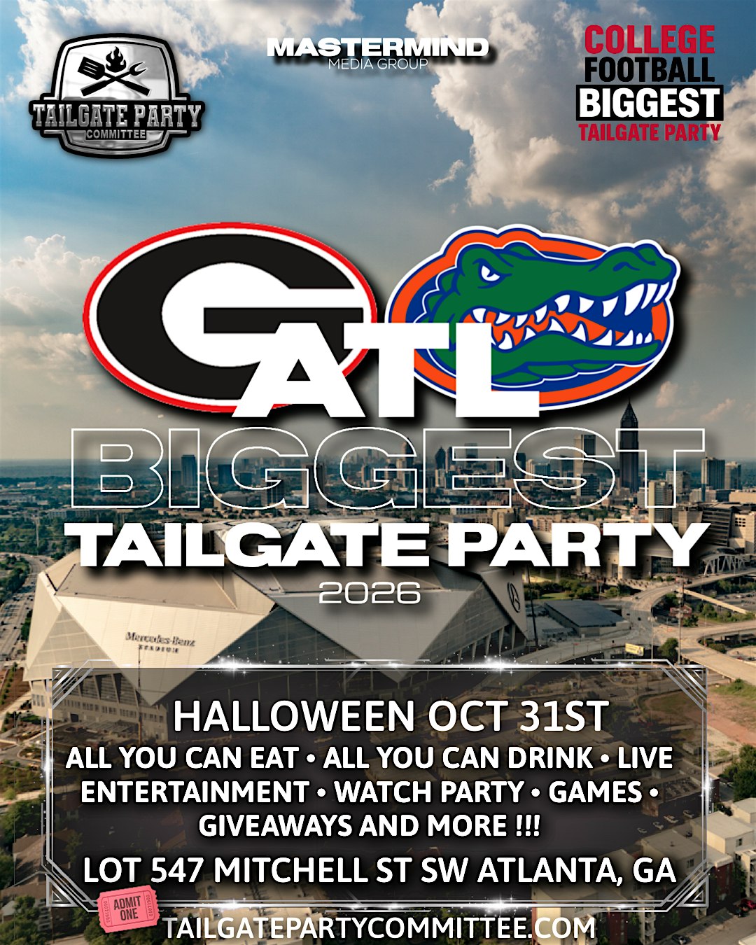 WELCOME TO ATL FL GA TAILGATE PARTY