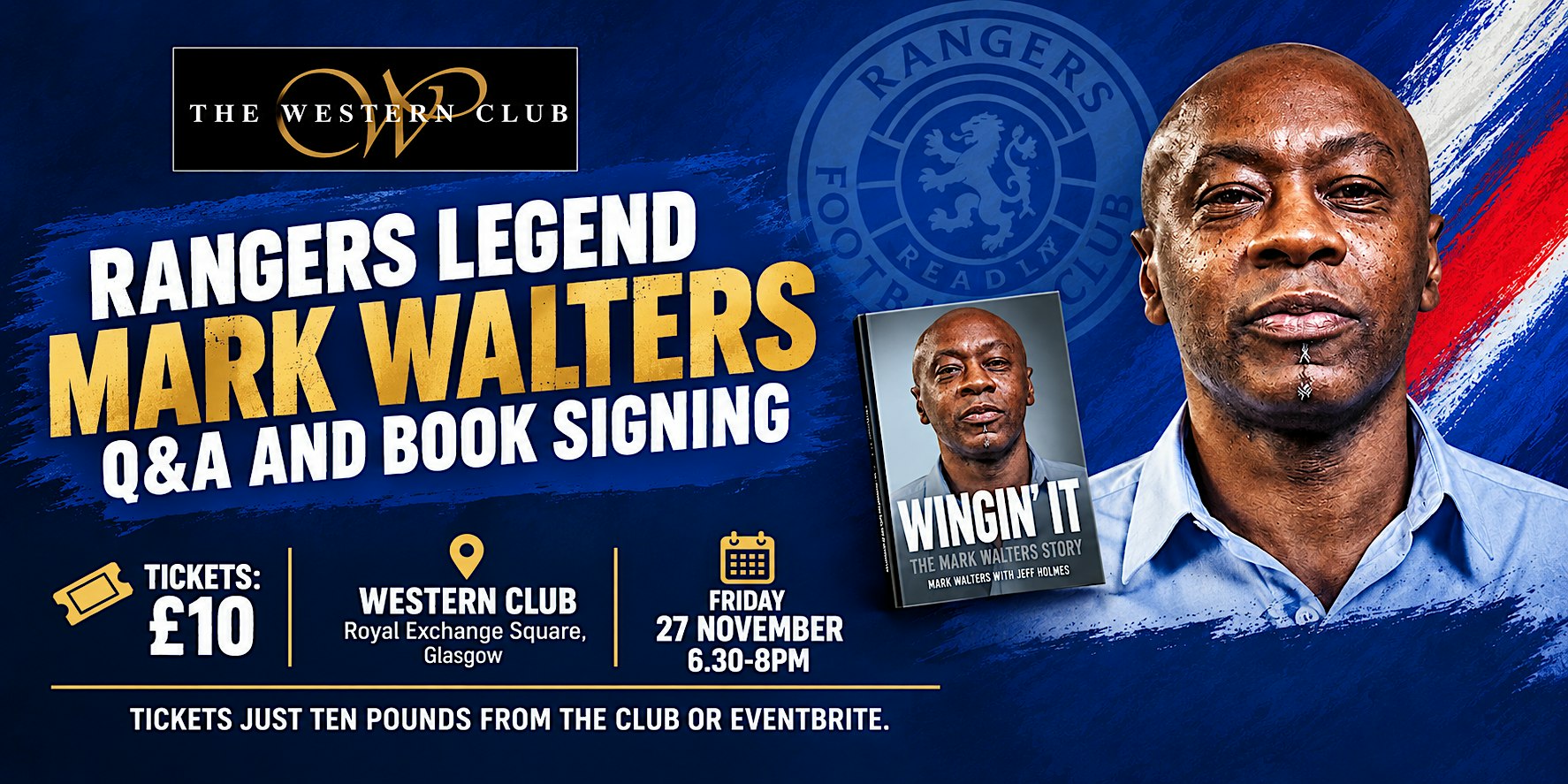 Rangers Legend Mark Walters - Q&A with Book Launch