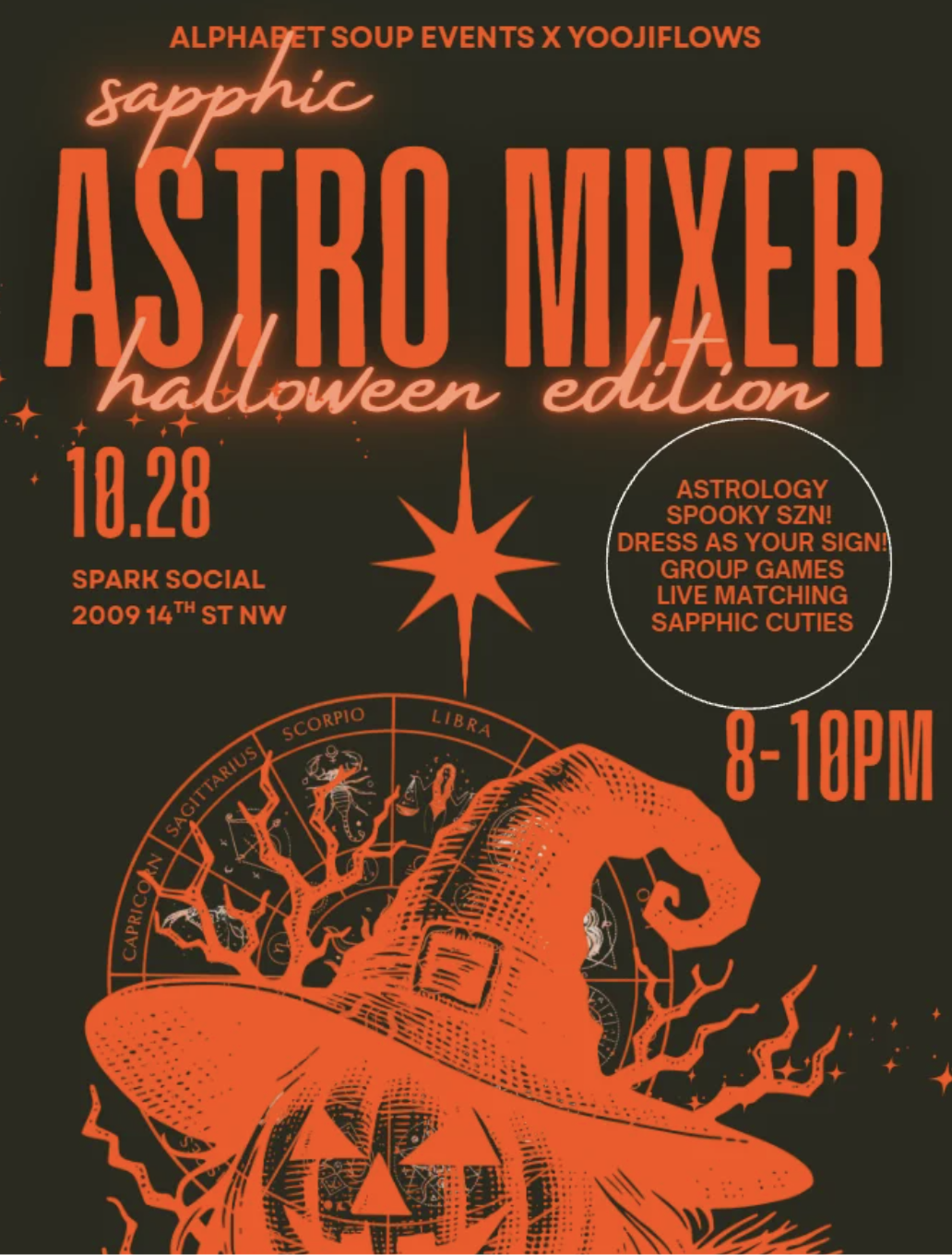 Spooky Sapphic Astro Mixer at Spark Social
