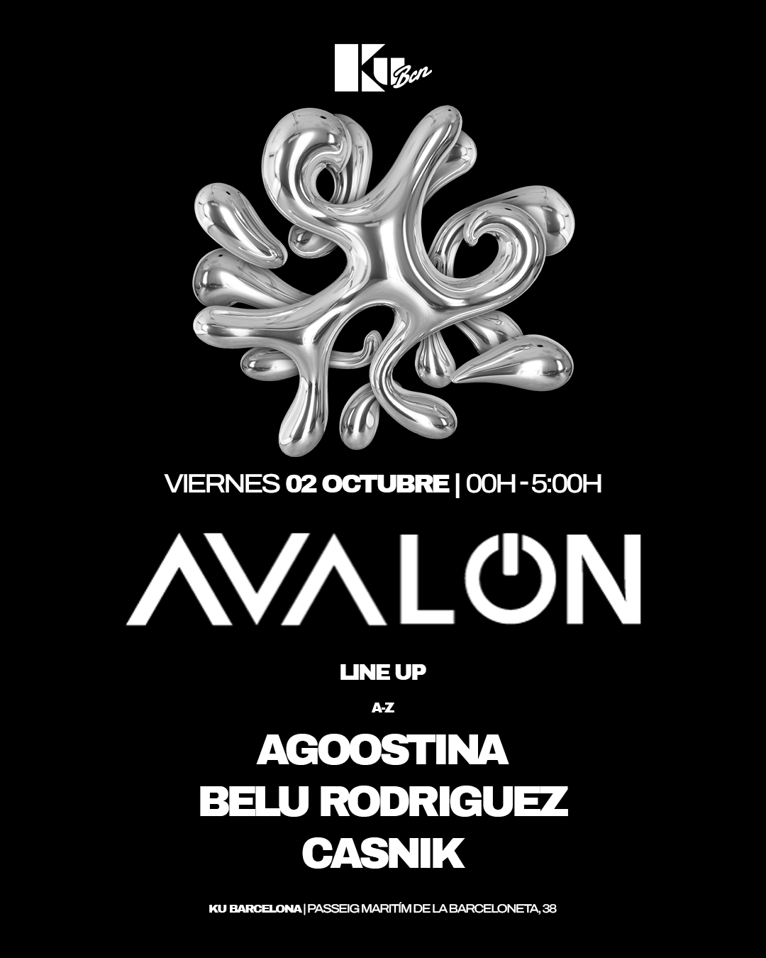 FREE Tickets AVALON: Agoostina, Belu Rodriguez, Casnik