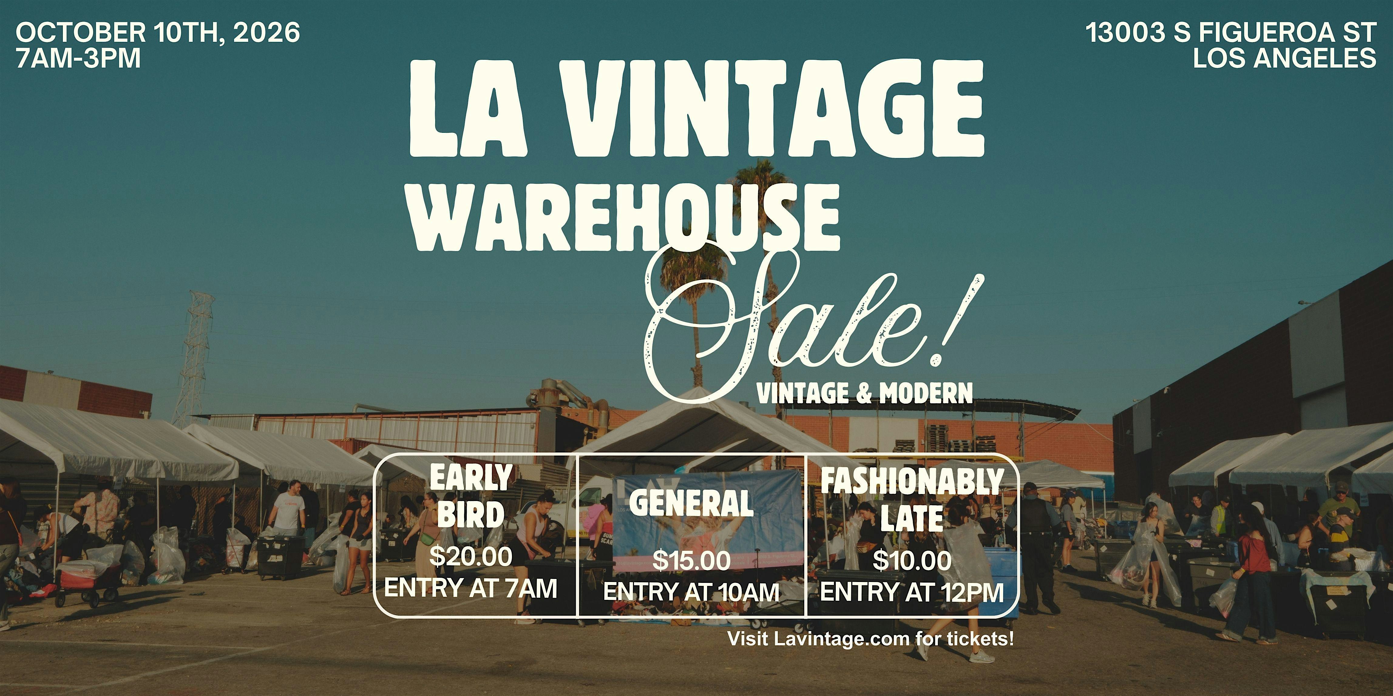 LA VINTAGE WAREHOUSE SALE