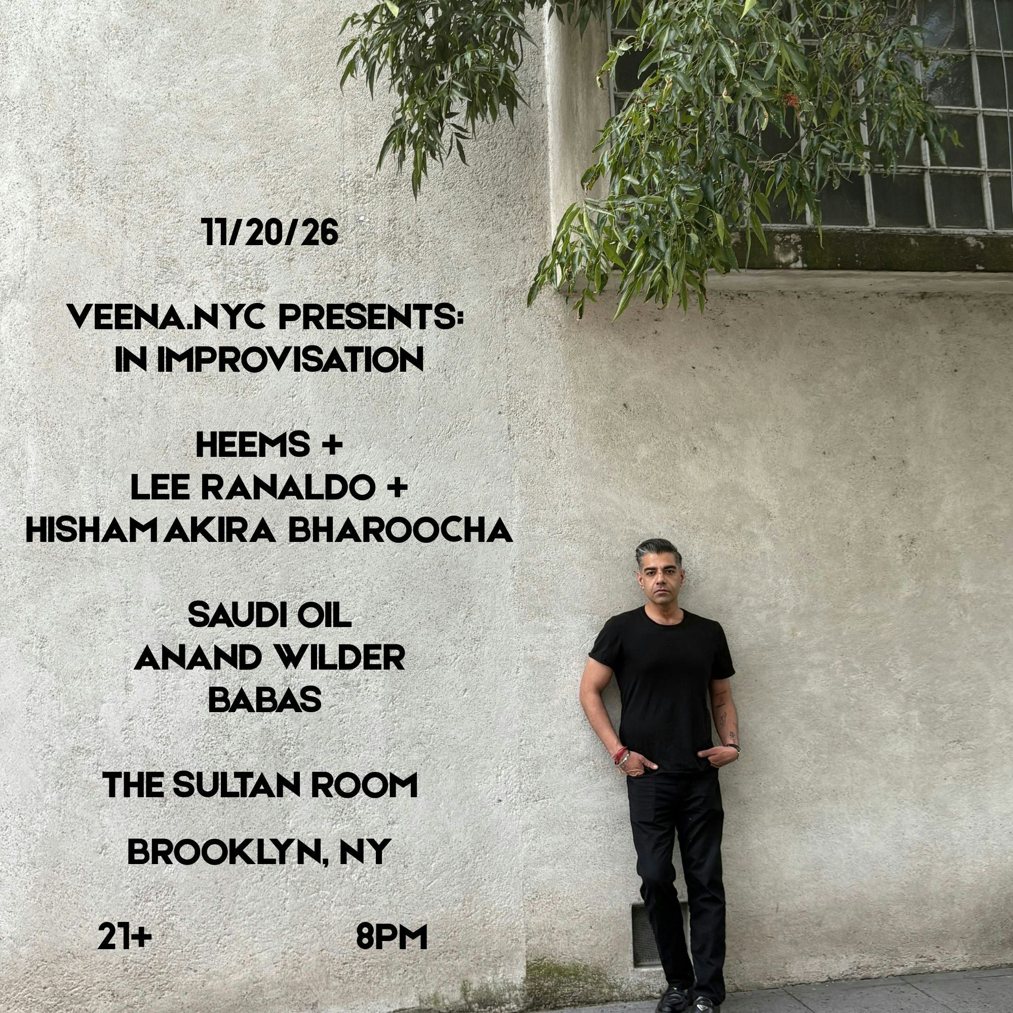 VEENA.NYC PRESENTS: IN IMPROVISATION FT. Heems, Lee Ranaldo, Hisham Bharoocha & More!