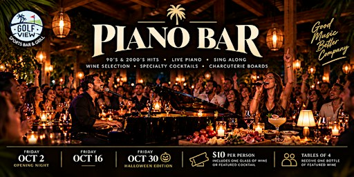 PIANO BAR @ Crandon Golf