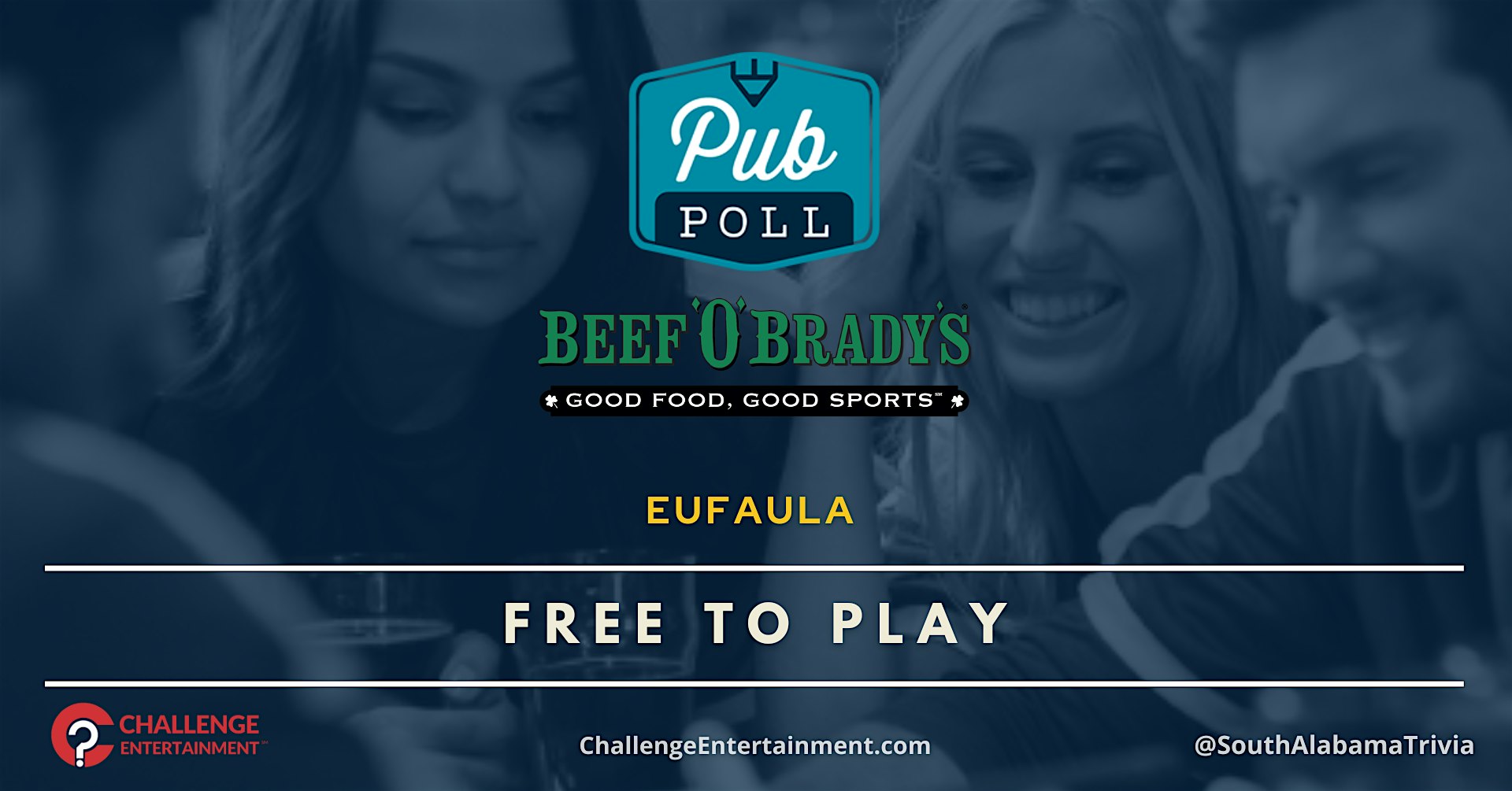 Weekly Pub Poll Game Nights at Beef O' Brady's - Eufaula