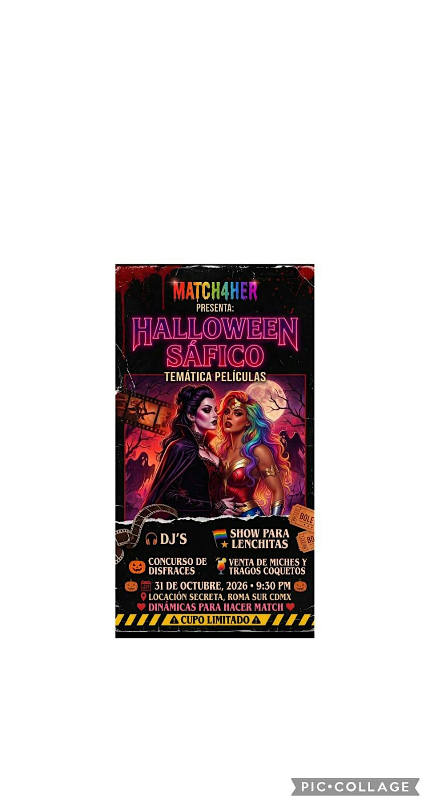 HALLOWEEN SAFICO MATCH4HER TEMATICA MOVIES 9PM-2AM