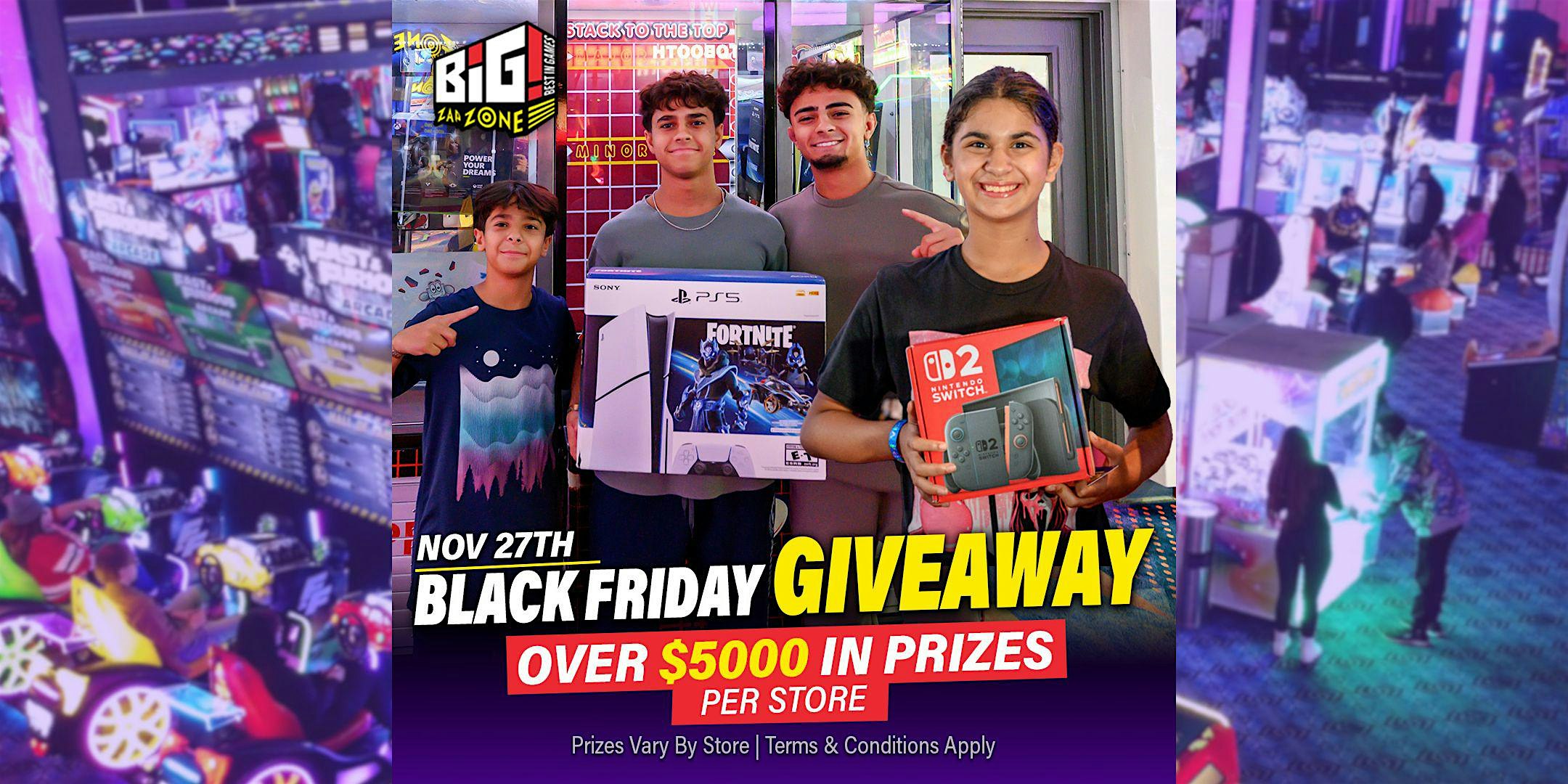 Black Friday Free Giveaway | Zap Zone Farmington