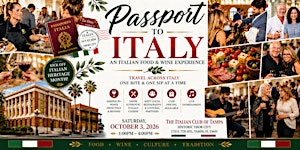 Passport to Italy - Food & Wine Experience