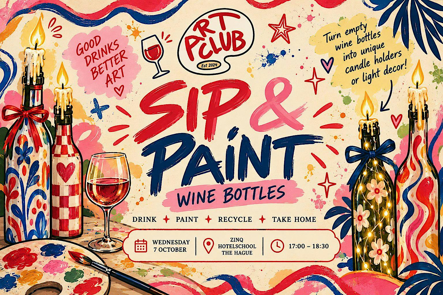 Sip & Paint: Wine Bottle Edition