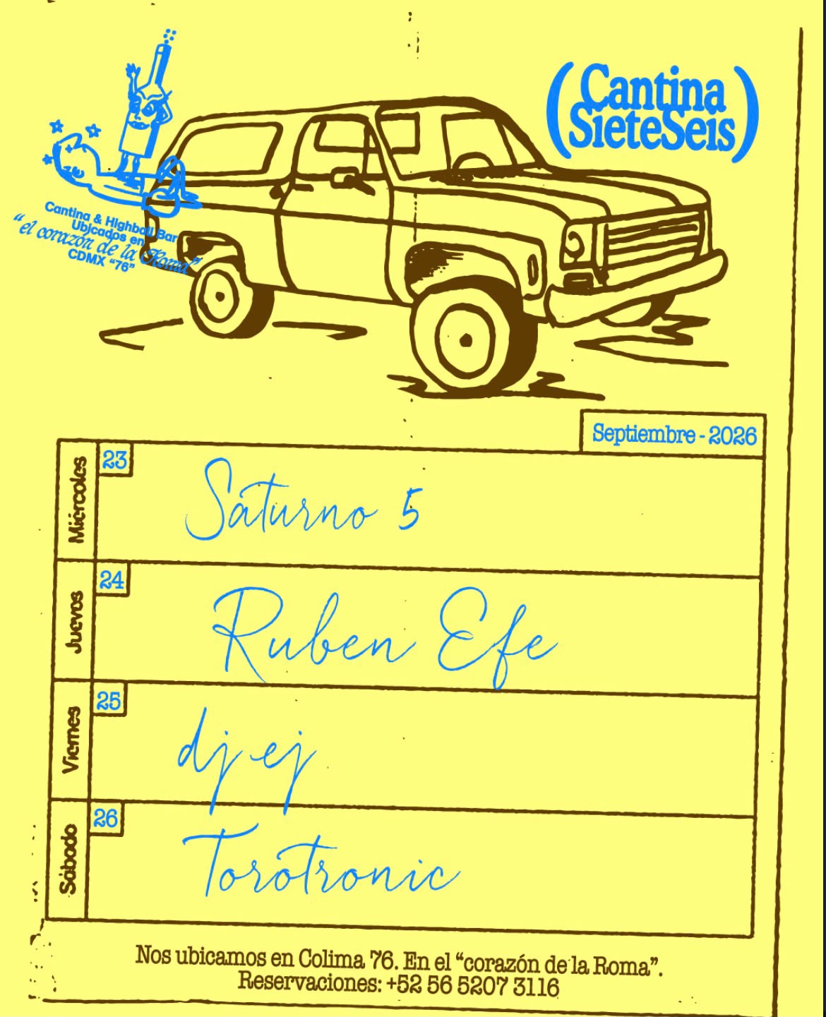 Cantina - Sept 26