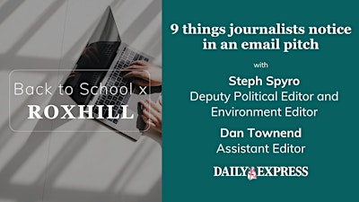 Back to School x Roxhill: 9 things journalists notice in an email pitch