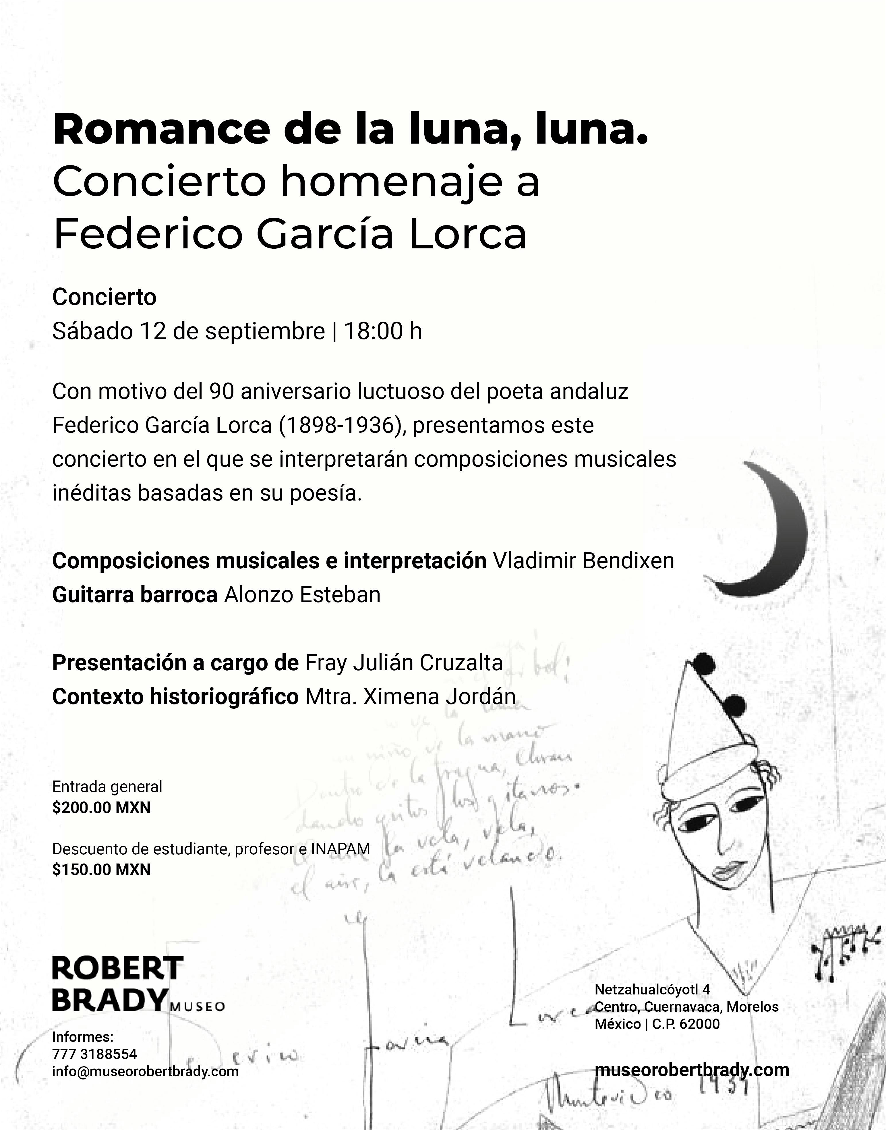 Romance de la luna, luna. Homenaje a Federico García Lorca
