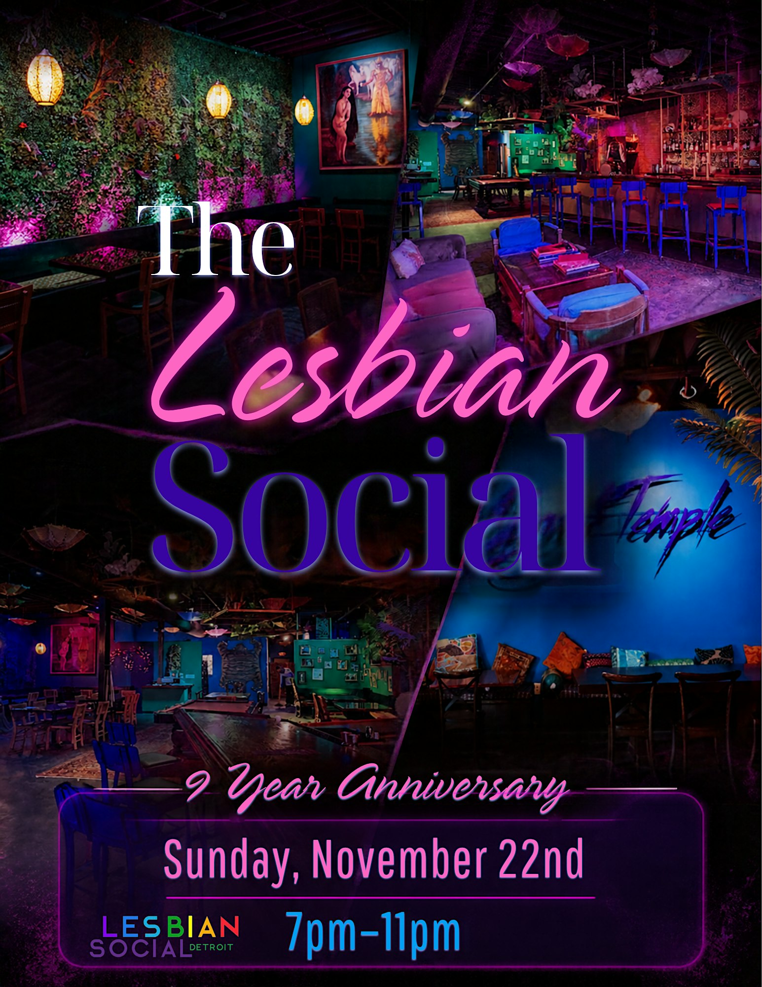 The Lesbian Social 9th Year Anniversary