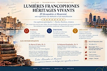 LUMIÈRES FRANCOPHONES - HÉRITAGES VIVANTS