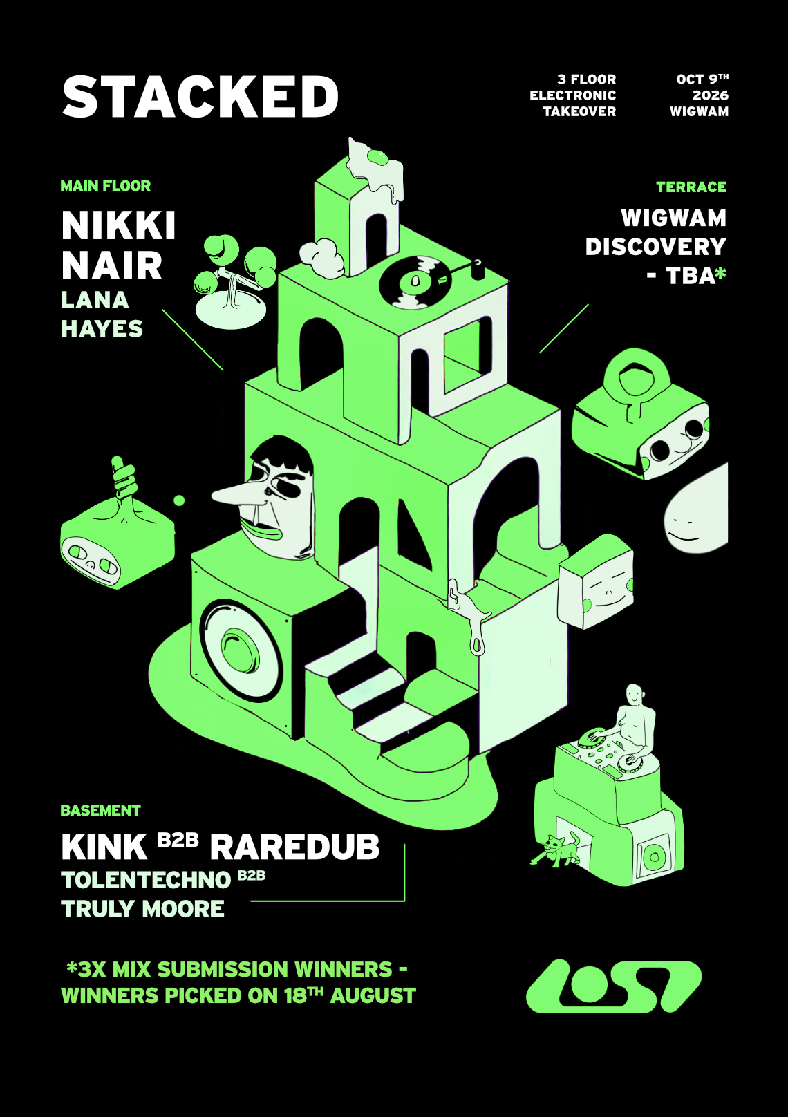 Stacked: with KiNK b2b Raredub & Nikki Nair