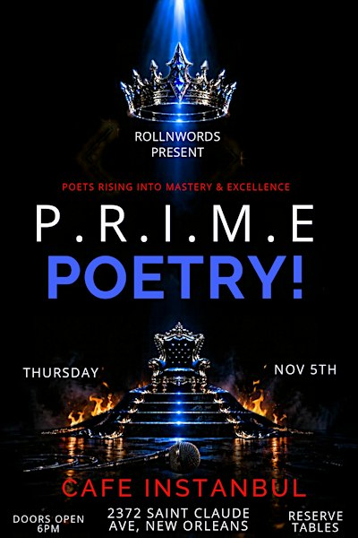 PRIME  POETRY NIGHT!