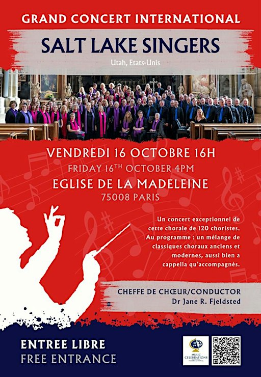 Grand Concert Gratuit église de la Madeleine : 120 chorites américains