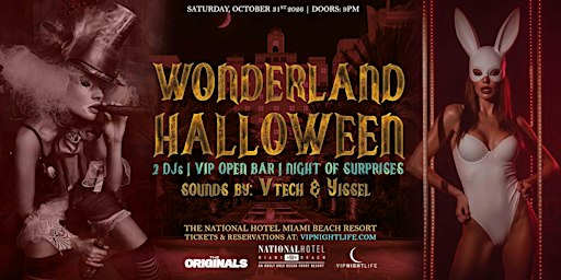 Wonderland Halloween Party | at National Miami Beach Hotel