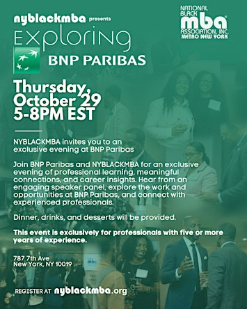 Exploring BNP Paribas  Recruiting Networking Event with NYBLACKMBA