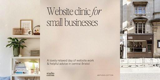 Website Clinic with Studio Cotton ~ Help & advice for small businesses